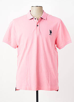 Polo coupe cintrée manches courtes rose U.S. POLO ASSN homme