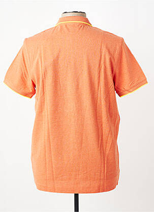 Polo tissage chiné manches courtes orange U.S. POLO ASSN homme