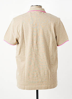 Polo tissage chiné manches courtes marron U.S. POLO ASSN homme