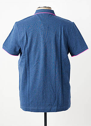 Polo tissage chiné manches courtes bleu U.S. POLO ASSN homme
