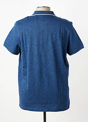 Polo tissage chiné manches courtes bleu U.S. POLO ASSN homme