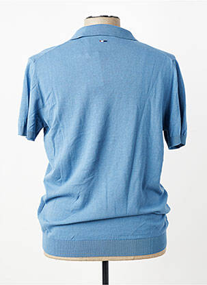 Pull stretch manches courtes bleu U.S. POLO ASSN homme