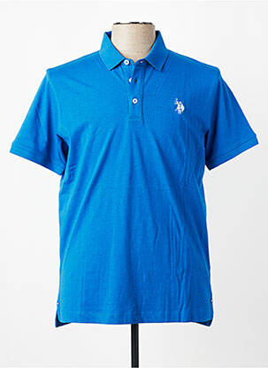 Polo tissage jersey manches courtes bleu U.S. POLO ASSN homme