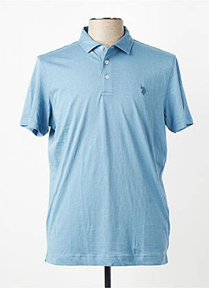 Polo tissage jersey manches courtes bleu U.S. POLO ASSN homme