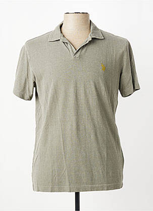 Polo tissage jersey manches courtes vert U.S. POLO ASSN homme