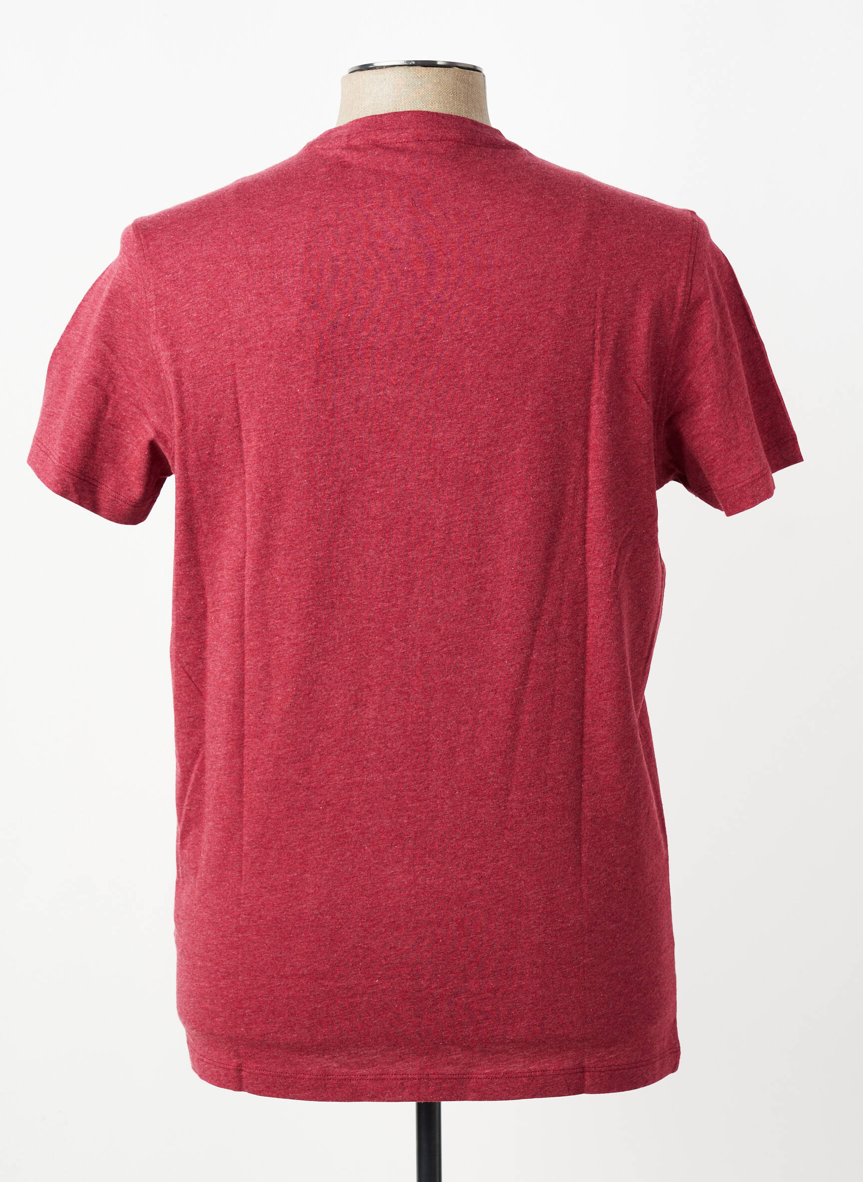 T-shirt tissage chiné manches courtes rouge U.S. POLO ASSN homme