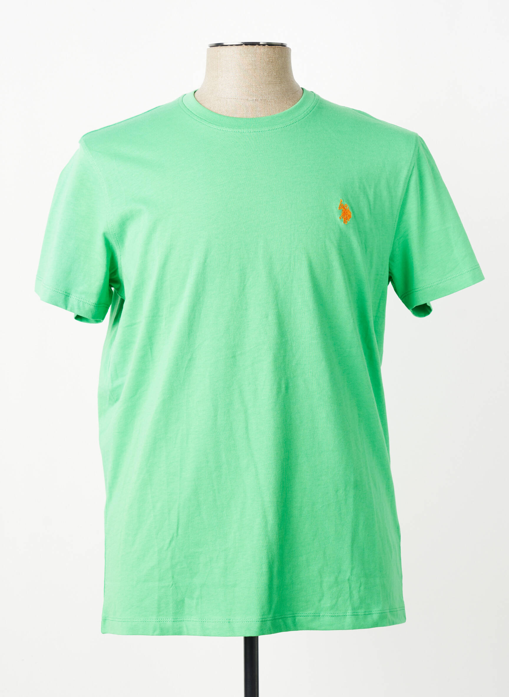 T-shirt broderie manches courtes vert U.S. POLO ASSN homme