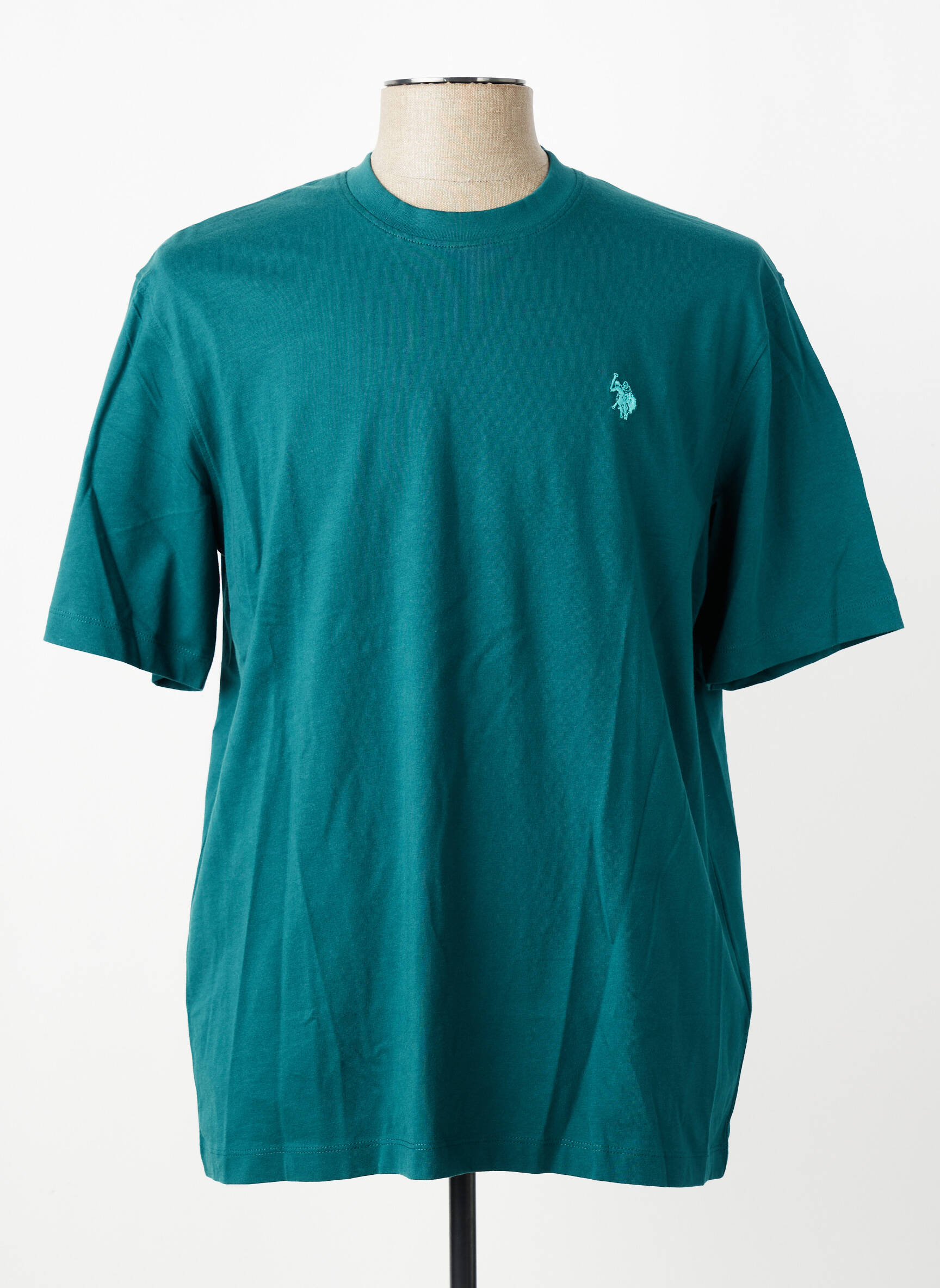 T-shirt broderie manches courtes vert U.S. POLO ASSN homme