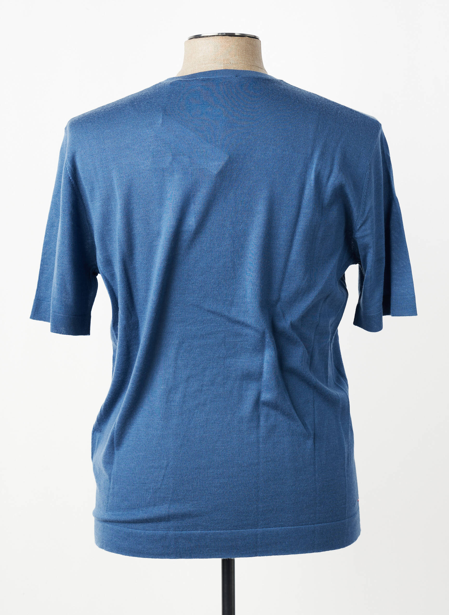 T-shirt broderie manches courtes bleu U.S. POLO ASSN homme