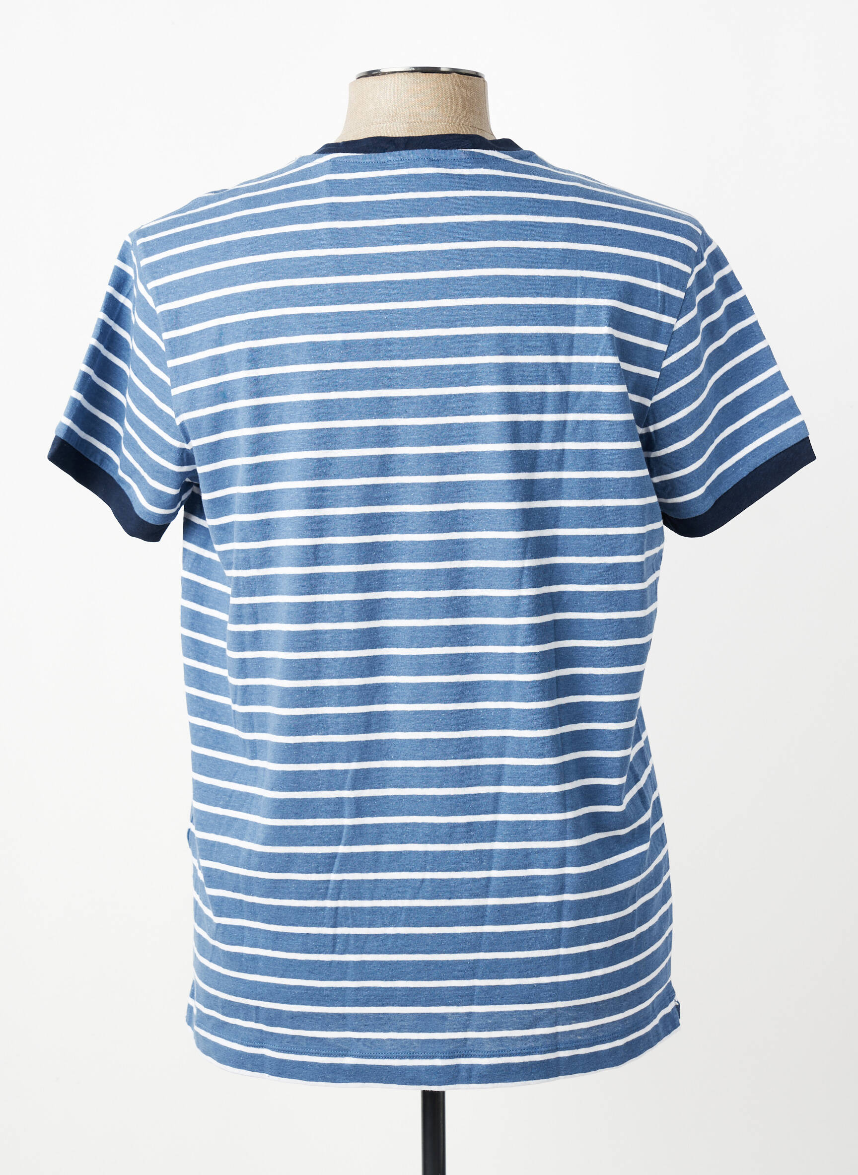 T-shirt broderie manches courtes bleu U.S. POLO ASSN homme