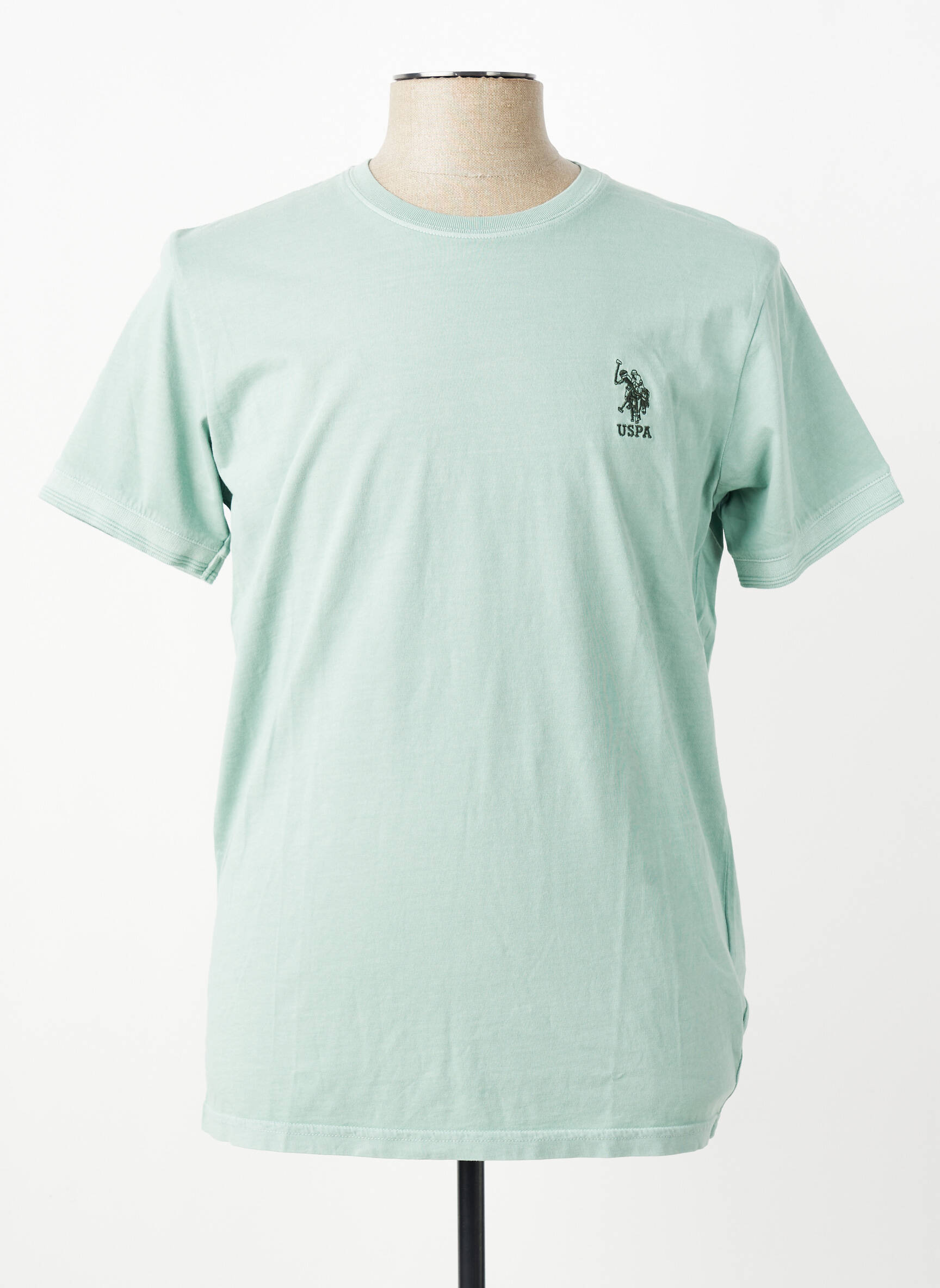 T-shirt broderie manches courtes vert U.S. POLO ASSN homme