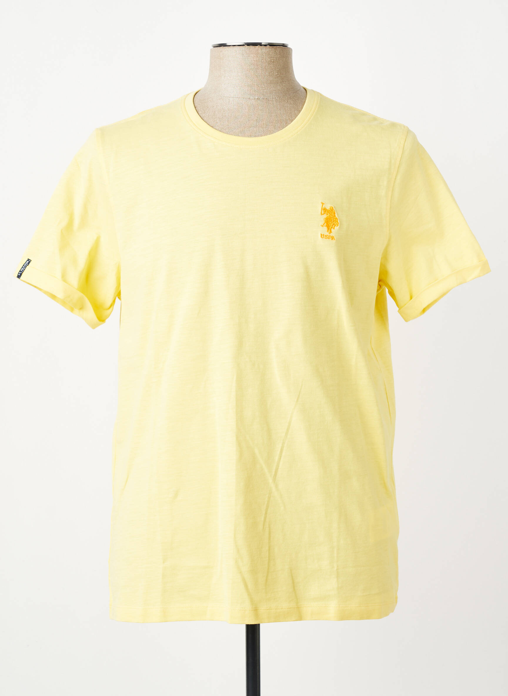 T-shirt broderie manches courtes jaune U.S. POLO ASSN homme