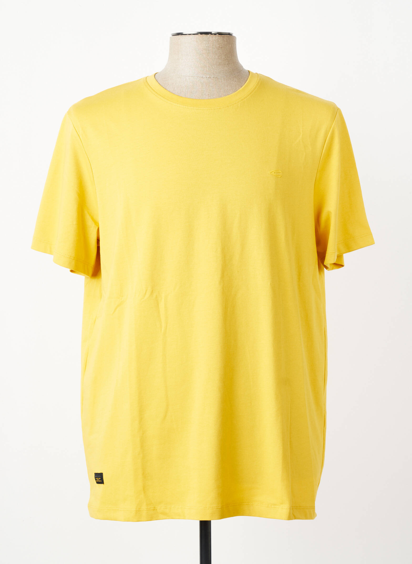 T-shirt broderie manches courtes jaune CAMEL ACTIVE homme