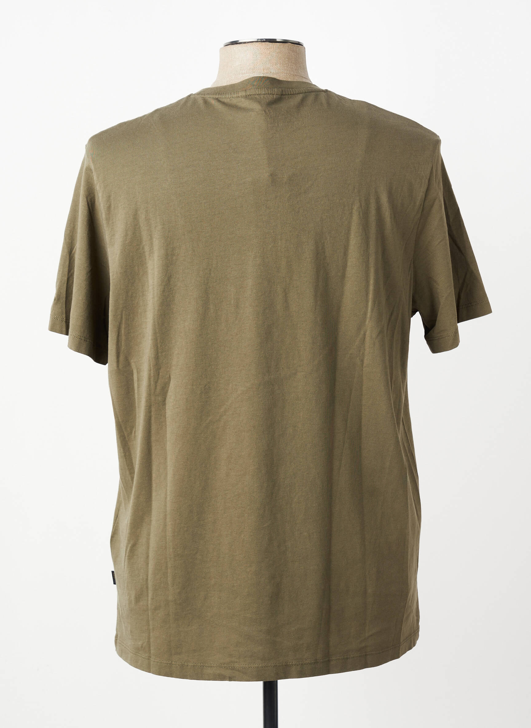 T-shirt coupe cintrée manches courtes vert CAMEL ACTIVE homme