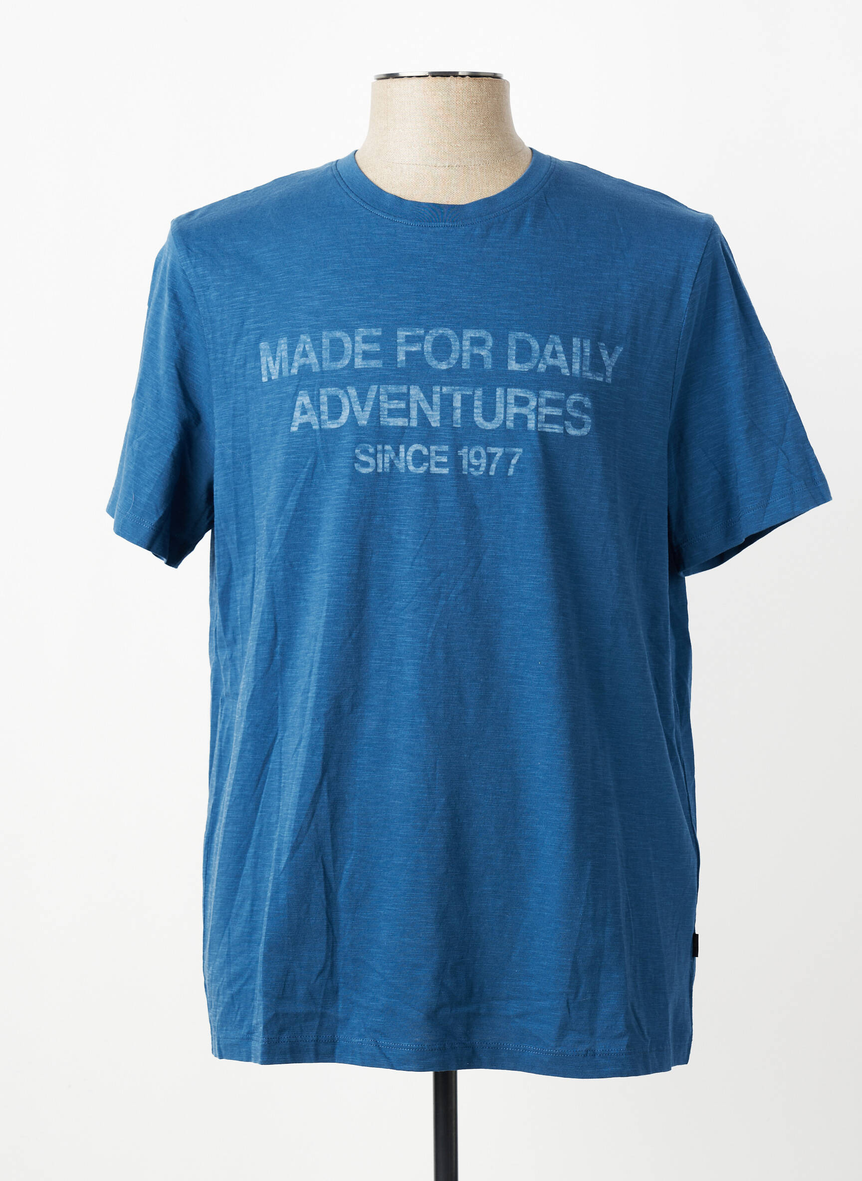 T-shirt coupe cintrée manches courtes bleu CAMEL ACTIVE homme