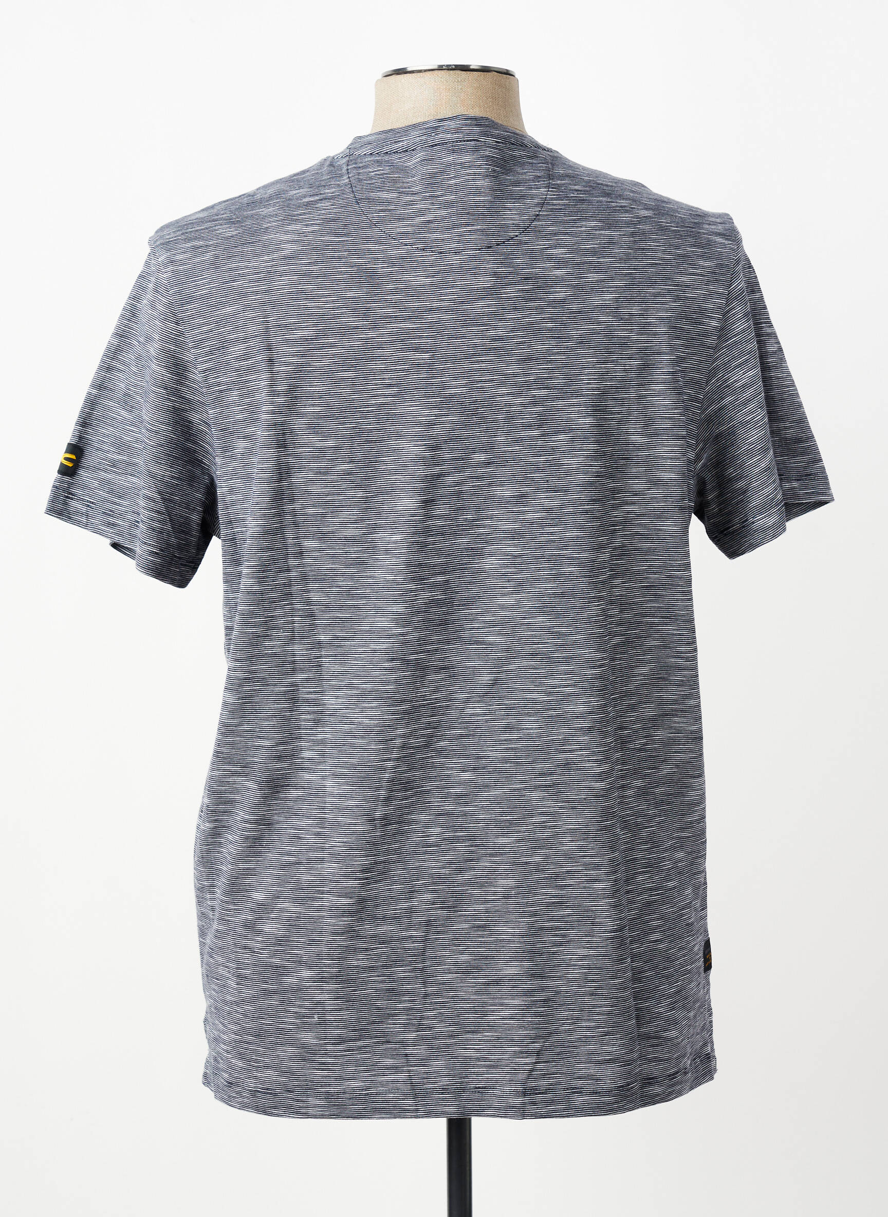 T-shirt tissage chiné manches courtes bleu CAMEL ACTIVE homme