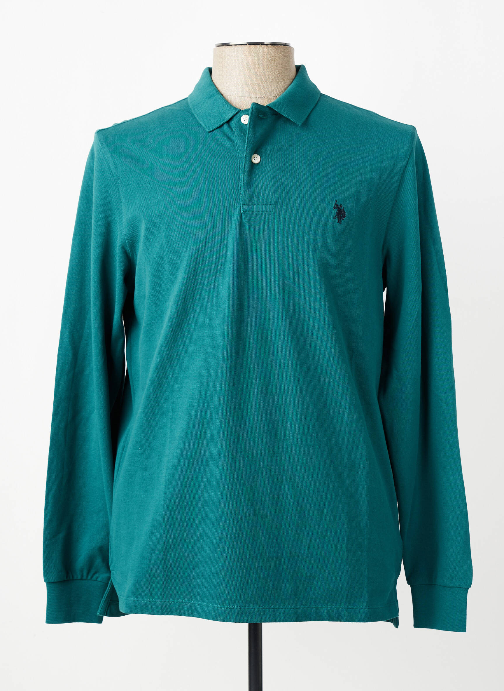 Polo manches longues manches longues vert U.S. POLO ASSN homme