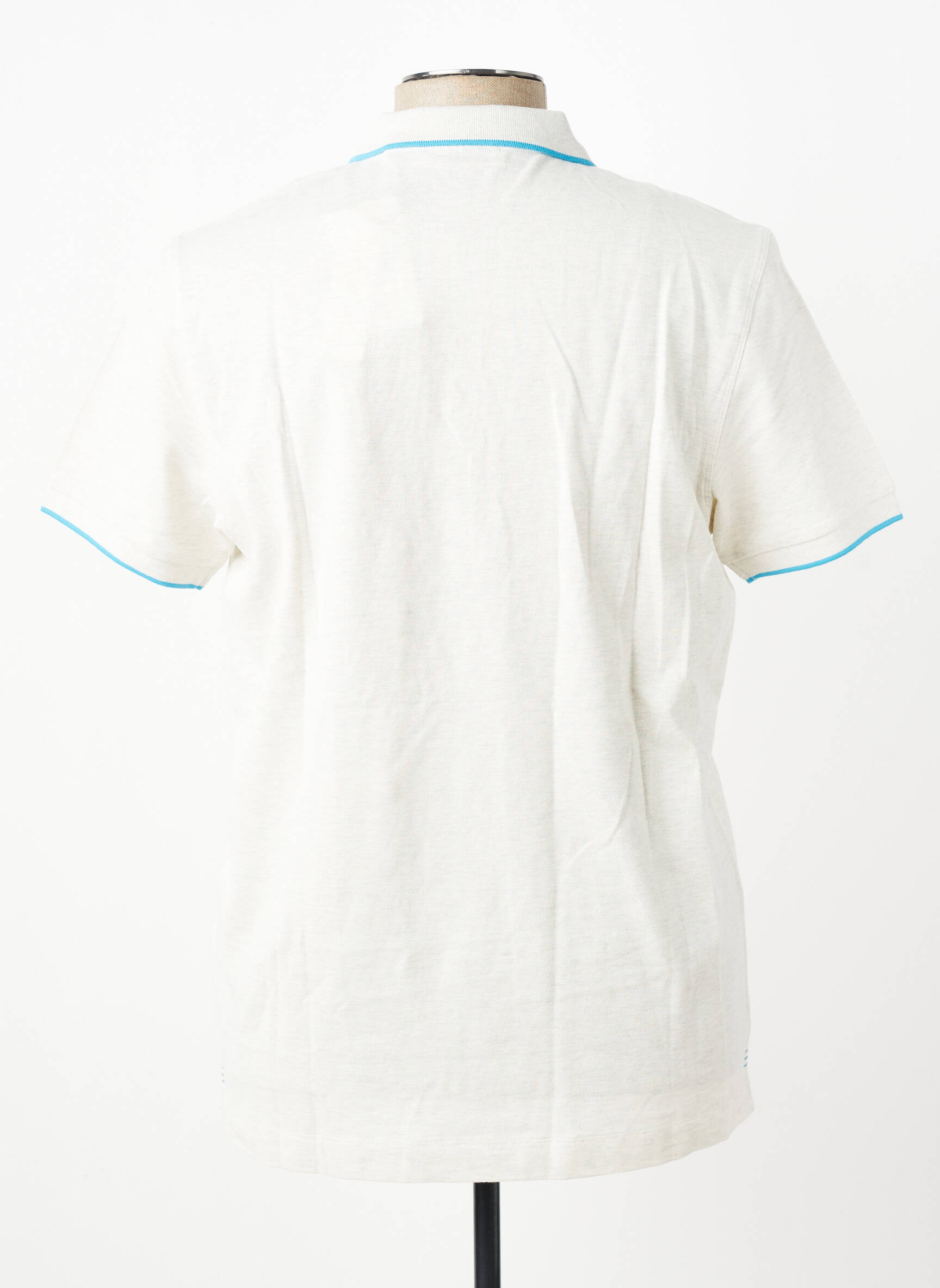 Polo tissage chiné manches courtes beige U.S. POLO ASSN homme