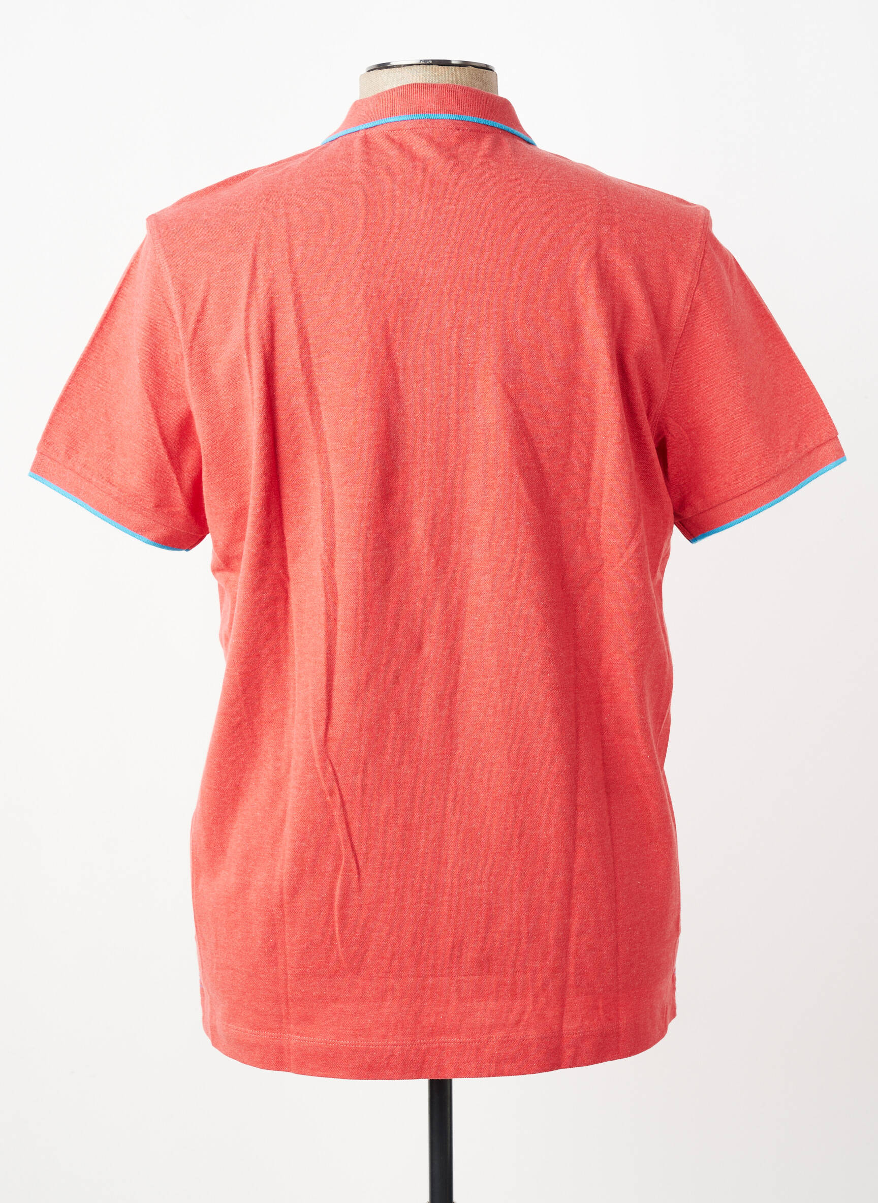 Polo tissage chiné manches courtes rouge U.S. POLO ASSN homme