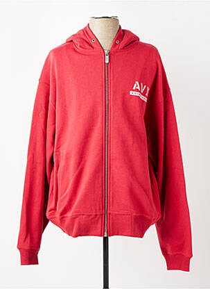 Veste casual coupe droite rouge AVIREX homme