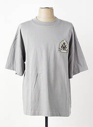 T-shirt broderie manches courtes gris AVIREX homme