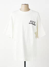 T-shirt coupe droite manches courtes blanc AVIREX homme