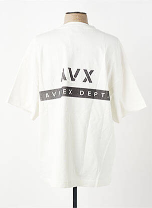 T-shirt coupe droite manches courtes blanc AVIREX homme
