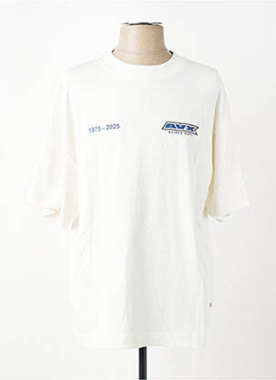 T-shirt coupe droite manches courtes blanc AVIREX homme
