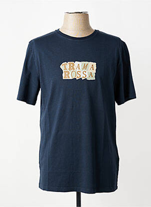 T-shirt coupe cintrée manches courtes bleu TRAMAROSSA homme