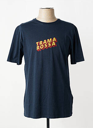 T-shirt coupe cintrée manches courtes bleu TRAMAROSSA homme