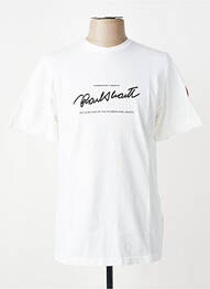 T-shirt coupe cintrée manches courtes blanc TRAMAROSSA homme
