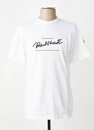 T-shirt coupe cintrée manches courtes blanc TRAMAROSSA homme