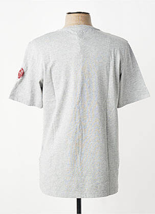 T-shirt tissage chiné manches courtes gris TRAMAROSSA homme