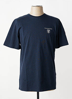 T-shirt coupe cintrée manches courtes bleu TRAMAROSSA homme
