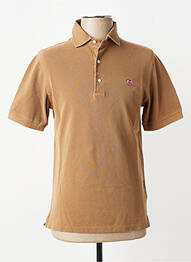 Polo stretch manches courtes marron TRAMAROSSA homme