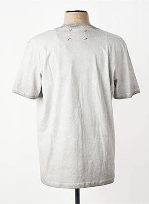 T-shirt coupe cintrée manches courtes gris BOB homme