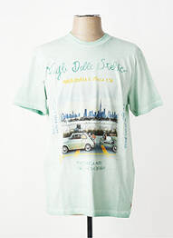 T-shirt coupe cintrée manches courtes vert BOB homme