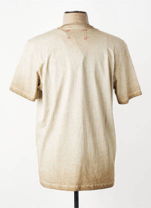 T-shirt coupe cintrée manches courtes marron BOB homme