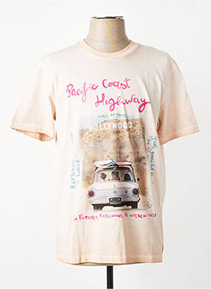 T-shirt coupe cintrée manches courtes rose BOB homme