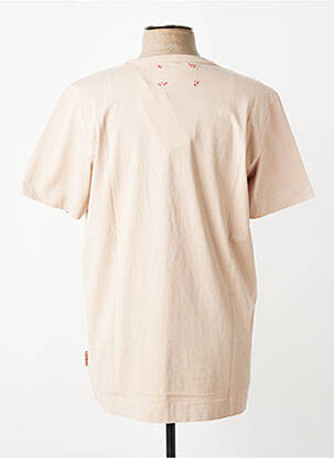 T-shirt coupe cintrée manches courtes beige BOB homme