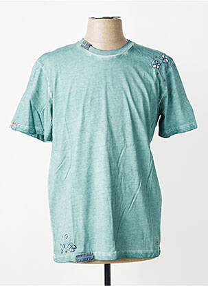T-shirt broderie manches courtes vert BOB homme