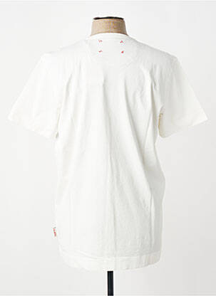 T-shirt broderie manches courtes beige BOB homme