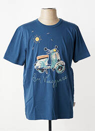 T-shirt broderie bleu BOB homme