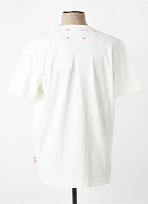T-shirt broderie manches courtes beige BOB homme