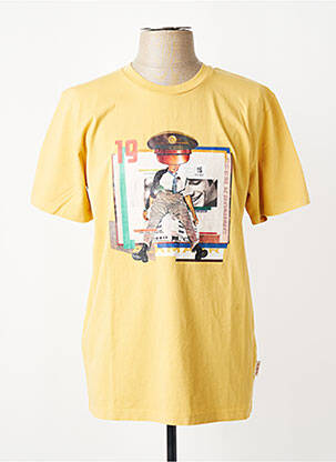T-shirt coupe cintrée manches courtes jaune BOB homme