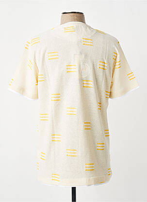 T-shirt coupe cintrée manches courtes beige BOB homme