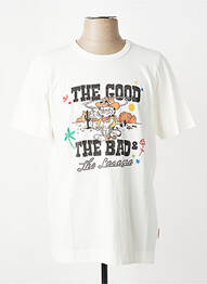 T-shirt coupe cintrée manches courtes beige BOB homme