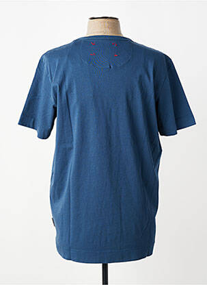 T-shirt broderie manches courtes bleu BOB homme