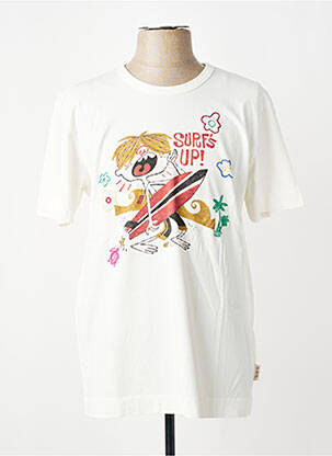 T-shirt coupe cintrée manches courtes beige BOB homme