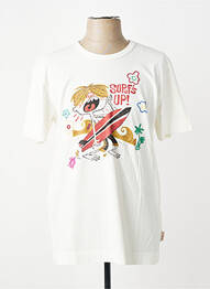 T-shirt coupe cintrée manches courtes beige BOB homme